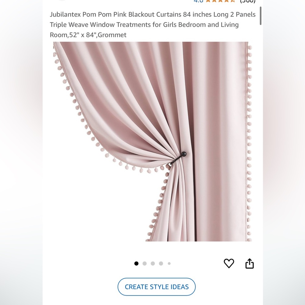 Pink Blackout Curtains